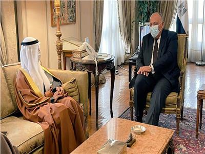 وزير الخارجية يستقبل أمين عام مجلس التعاون الخليجي 