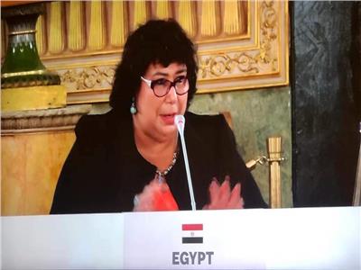 وزيرة الثقافة تستعرض جهود مصر لدعم الإبداع ورعاية الموهوبين