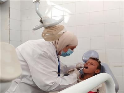 الكشف والعلاج لـ 1070 مواطناُ في قافلة طبية بقرية في بنى سويف