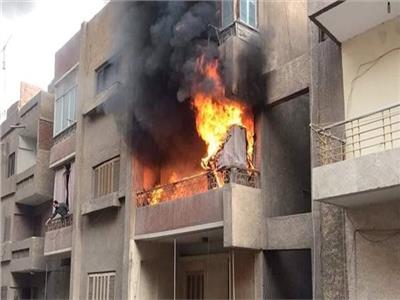 إخماد حريق داخل شقة بأكتوبر  