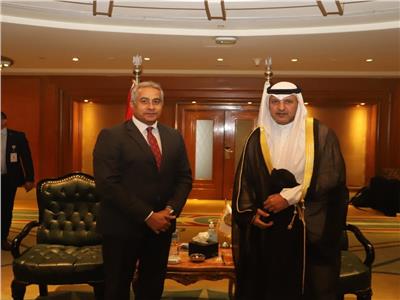 وزيرالقوى العاملة يلتقي رئيس الوفد الكويتي المشارك في مؤتمر العمل العربي