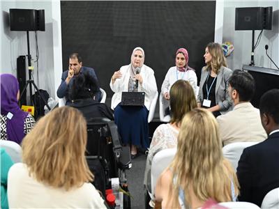 القباج تعقد جلسة حوارية مع ذوي الإعاقة بمؤتمر قمة المناخ COP 27 للاستماع إلى تعقيبهم على خدمات الاتاحة والتيسير