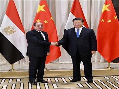 الرئيس  السيسي  يلتقى  شي جين بينج  رئيس جمهورية الصين الشعبية