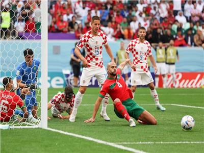 كرواتيا يتقدم علي المغرب في الشوط الأول