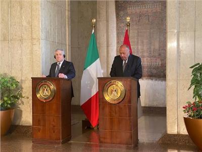وزير الخارجية: هناك إرادة سياسية مشتركة بين مصر وايطاليا لتعزيز التعاون