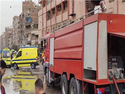 الصحة: الدفع بـ 12سيارة إسعاف لحريق بمستشفى جمعية أهلية بالمطرية