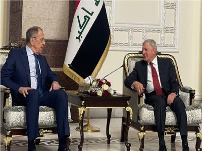 الرئيس العراقي يستقبل وزير الخارجية الروسي 