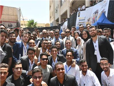 وزير الشباب ورئيس جامعة حلوان يشهدان انطلاق مسابقة Triple S بـ«هندسة المطرية» 