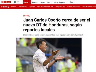 ماركا الإسبانية تؤكد اقتراب أوسوريو من تدريب منتخب هندوراس 