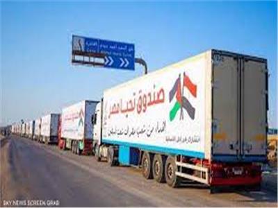 بعد اتفاق السيسي وبايدن.. مئات شاحنات المساعدات تنتظر دخول غزة
