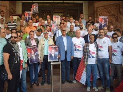 وقفة تضامنية بغرفة القاهرة لتأييد قرارات الرئيس ومساندة القضية الفلسطينية