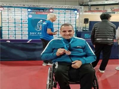 أحمد المحصي يحرز برونزية بطولة فرنسا الدولية لتنس الطاولة البارالمبية