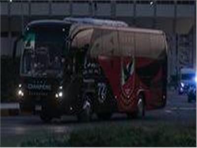 حافلة الأهلي تتجه لملعب  محمد بن زايد  لمواجهة  وسيراميكا