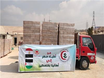 نقابة اطباء مصر تشارك في تجهيز واعداد القافلة الثانية لفلسطين