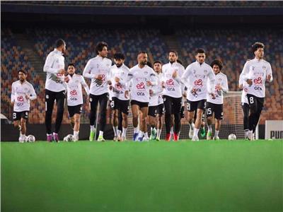 21 لاعباً في مران منتخب مصر استعدادا لبطولة كأس عاصمة مصر  