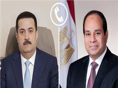  الرئيس السيسي يتلقى اتصالا هاتفيا من رئيس وزراء العراق حول مستجدات الأوضاع الإقليمية الراهنة