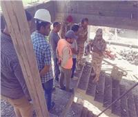 الهيئة الهندسية تتابع مشروعات « حياة كريمة » بقرية  حوش عيسى