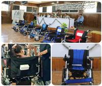 تسلم ١٦ كرسي كهربائي متحرك للإطفال ذوي الإحتياجات الخاصة بمركز الواحات البحرية