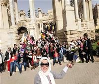 رضوى عاشقة لتاريخ مصرتنظم رحلات مجانية للنساء لتعريفهن بتراث المحروسة