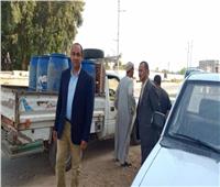رئيس مدينة الفشن يضبط سيارة محملة بـ «ألبان فاسدة»