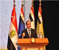 السيسي: مصر لم تسع يوما لحروب أو نزاعات لكن تمد يدها بالخير والبناء