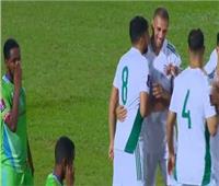 الجزائر يتقدم علي جيبوتي بثلاثية في الشوط الأول