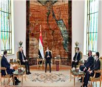 الرئيس السيسي يستقبل نجيب ميقاتي رئيس الوزراء اللبناني