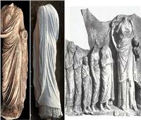العثور على تمثال قديم لامرأة ترتدي غلالة