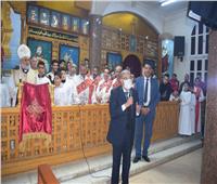 محافظ المنيا يقدم تهنئة عيد الميلاد المجيد في مطرانيات وكنائس 3 مراكز
