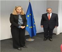 سفير مصر ببروكسل يبحث ملفات التعاون مع مسئولين بالاتحاد الاوروبي 