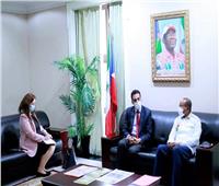 سفيرمصر لدى غينيا الاستوائية يلتقي سكرتيرعام الحزب الديمقراطي الحاكم