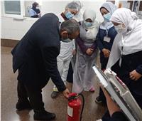 مدير «ناصر التخصصى» يتابع تدريب الفرق الطبية على وسائل الأمن والسلامة