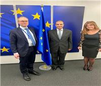 السفير المصري في بروكسل يلتقي مدير مكتب المفوضة الأوروبية للشراكات الدولية