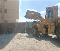 إزالة تعديات على أملاك الدولة خلف سوق المنهل بمدينة نصر