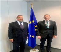 سفير مصر في بروكسل يلتقى مسئولي الاتحاد ونواب البرلمان الأوروبي 