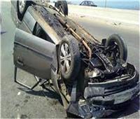 إصابة 7 أشخاص في انقلاب سيارة على طريق السويس الصحراوي