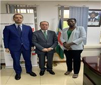 سفير مصر في جوبا يلتقي وزيرة الصحة بجنوب السودان