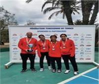 4 ميداليات لناشئو التنس فى بطولة شمال افريقيا 