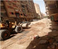 استكمال تطوير شارعي عرب الحصن وجوبيان بالمطرية 