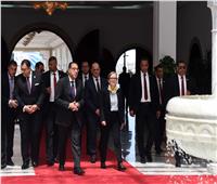 رئيسة الحكومة التونسية تستقبل رئيس الوزراء بمطار قرطاج