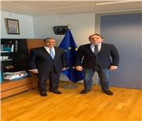 سفير مصر لدى مملكة بلجيكا يبحث ملفات التعاون مع الاتحاد الأوروبي 