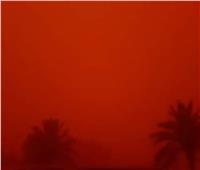 انعدام كامل للرؤية فى العراق و الكويت بسبب العواصف الترابية