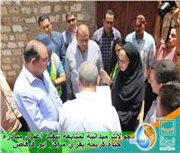 "مياه المنيا "تتابع تنفيذ اعمال مبادرة حياة كريمة بقري مركز ابو قرقاص