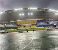 الأمطار تستقبل منتخب مصر في ملعب بينجو قبل مواجهة إثيوبيا 