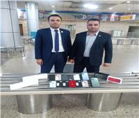 جمارك مطار القاهرة الدولي تضبط  تهريب عدد من الهواتف المحمولة
