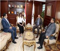 محمد هانى غنيم يستقبل وزيرة الهجرة في مستهل زيارتها للمحافظة