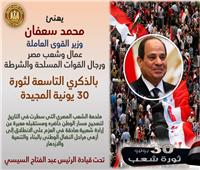 سعفان يتابع تنفيذ إجازة ذكرى ثورة 30 يونيو في القطاع الخاص