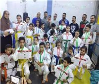 مركز شباب تله يحصد 39 ميدالية ببطولة منطقة المنيا للكاراتية 
