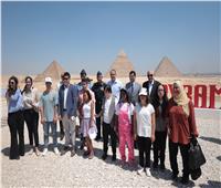 وزير السياحة والآثار يشهد العرض الجوي Pyramids Air Show" 2022" بمنطقة أهرامات الجيزة