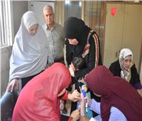 بالصور  الكشف على " ٣٧٠ " مريض بقرية قلتى الكبرى بالمنوفية فى قافلة طبية مجانيه  نظمتها جامعة مدينة السادات. 